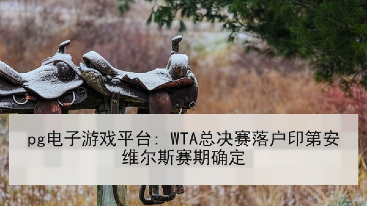 pg电子游戏平台: WTA总决赛落户印第安维尔斯赛期确定